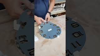 How to Make a Unique Epoxy Resin and Pine Cone Clock  StepbyStep DIY resinwallclock shorts [upl. by Paule]