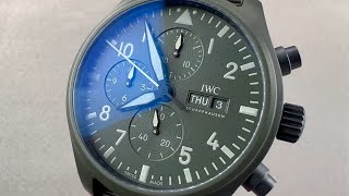 IWC Pilots Watch Chronograph Top Gun Edition quotWoodlandquot IW389106 IWC Watch Review [upl. by Anaibaf11]