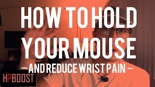 HOW WE HOLD OUR MOUSE AND WRIST PAIN IN GAMING  HP BOOST 7 [upl. by Nagorb]