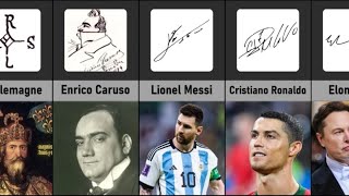 Comparison Most Unique Amazing Celebrity Autographs And Signatures  Part 1 [upl. by Lenssen541]