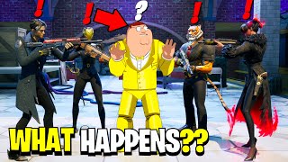 What Happens if ALL 5 Bosses Meet in Fortnite Chapter 5  Peter Griffin Meets All Society Bosses [upl. by Baptiste]