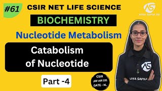 Catabolism of Nucleotide  Biochemistry  CSIR NET LIFESCIENCE [upl. by Lamar692]