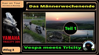 Vlog 8 👉 Tour von Hamburg ins Weserbergland 👉 Yamaha Tricity meets Vespa [upl. by Akirdnas]