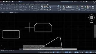 27 Fillet chamfer AutoCAD command [upl. by Siuoleoj]