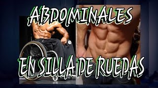 EJERCICIOS PARA MARCAR ABDOMEN Y OBLICUOS EN SILLA DE RUEDAS EN CASAABDOMINALES PARA DISCAPACITADOS [upl. by Acinomal100]