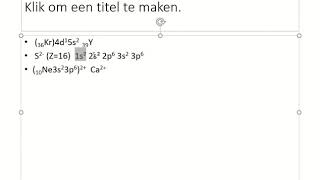 3 Noteer de symbolische voorstelling of elektronenconfiguratie [upl. by Wilona]