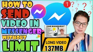 HOW TO SEND VIDEO IN MESSENGER WITHOUT LIMIT  One Drive [upl. by Enyala46]