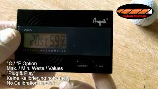 Angelo Digital Humidor Hygrometer [upl. by Kristen672]