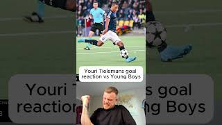 Youri Tielemans goal reaction vs Young Boys avfc championsleague youngboys tielemans reaction [upl. by Isawk178]