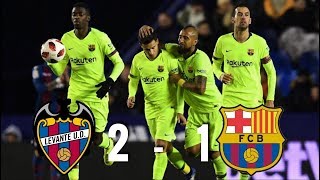 Levante vs Barcelona 21 Copa del Rey 2019 Round of 16 1st Leg  MATCH REVIEW [upl. by Tsugua]