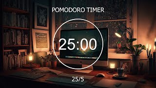 255 Pomodoro Timer  Deep Focus to StudyWork At A Cozy Room with Lofi Chill Mix  Focus Station [upl. by Flossie]