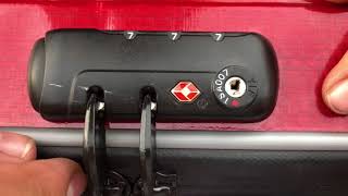 How to Reset Samsonite Lock Code TSA lock reset [upl. by Suoicerpal]