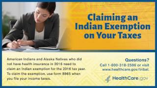 Filing Your 2016 Indian Health Insurance Tax Exemption  Yupik [upl. by Roberto612]