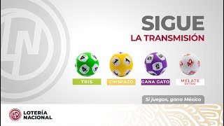 Sorteo Chispazo Clásico 10742 Tris Clásico 32862 Gana Gato 2738 y Melate Retro 1453 [upl. by Llehsar]