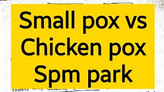 Smallpox and chicken pox differences spm  Park community medicine 6minutemedico [upl. by Lyris]