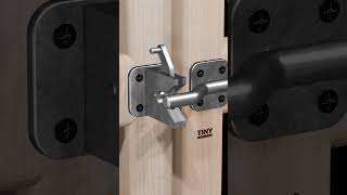 Simple gate latch wood woodworking gate door shots lock latch [upl. by Bathsheb]