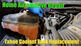 2009 Tahoe Coolant Reservoir Replacement EASY procedure [upl. by Collbaith184]