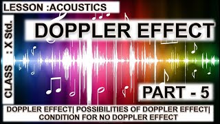 Doppler Effect  Acoustics class 10 [upl. by Atteram]