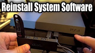 How to Reinstall System Software on PS4 [upl. by Llyrrad]