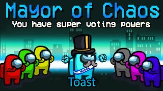 Ruling the lobby as the MAYOR of Among Us custom mod [upl. by Jola]