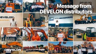 Congratulatory message for DEVELON’s 1st anniversary from distributors [upl. by Alol810]