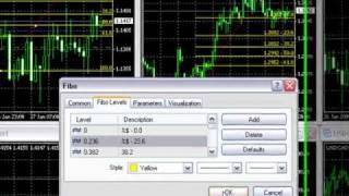 Adding Prices to Fibonacci Levels  MT4 Tutorials [upl. by Giffie912]