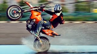 KTM Motard Stunts [upl. by Nivrek]