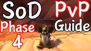 Boomkin PvP Guide Phase 4 Season of Discovery BiS PreBiS Talents Runes Professions amp More [upl. by Llehcram651]