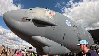 B52H Stratofortress Up Close with Undercarriage amp Bomb Bay riat2024 aviation b52h [upl. by Naasah956]