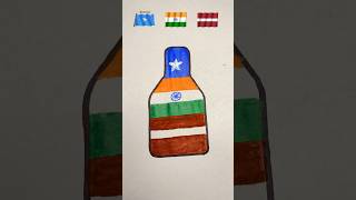 🇸🇴🇮🇳🇱🇻Flag drawing  I love ❤️ my India 🇮🇳 painting subscribe shorts art drawing [upl. by Amoakuh530]