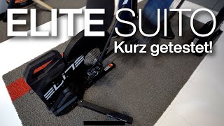 Elite Suito SmartRolldentrainer kurz getestet auf der Eurobike 2019 [upl. by Renelle]