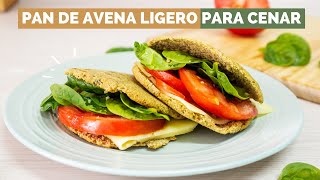 ✅ PAN DE AVENA Y LENTEJAS EN SARTÉN Saludable Sin Harina Listo en 5 min 😱 Cena Fit 🥪 [upl. by Enirac]