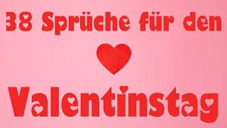 Valentinstag Sprüche lustig und schön  Grüße zum Valentinstag [upl. by Yuk]