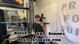 Sorinex plate pins Vs Rogue plate pins  Home Gym [upl. by Yumuk]