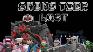 TDX Skins Tier List [upl. by Eiram]