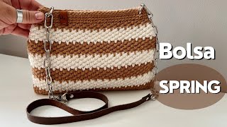 BOLSA EM CROCHÊ  BOLSA SPRING  TENDÊNCIA PARA VC USAR E ABUSAR NESTA ESTAÇÃO  VC VAI AMAR [upl. by Ajet879]