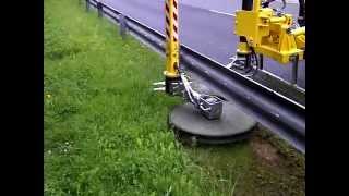 ATM  Barrier Mower  Guardrail Mower [upl. by Menendez408]