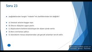 AÖF TÜRK DİLİ 2 DERSİ ÇIKMIŞ SINAV SORULARI 50 SORU HIZLI TEKRAR ÇÖZ HATTA DİNLE KAZAN [upl. by Greenwood]