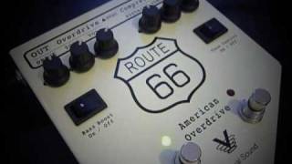 VISUAL SOUND ROUTE 66 AMERICAN OVERDRIVE amp COMPRESSOR V1 Effects Pedal [upl. by Matti]