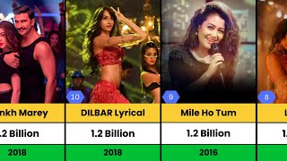 Top 50 Most Viewed Indian Songs of All Time on YouTube [upl. by Cordell]