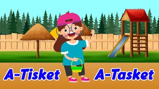 A Tisket A Tasket With Lyrics  Baby Songs  Nursery Rhymes amp Kids Songs [upl. by Bully]