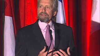 Michael Douglas Speaks About His Battle With Cancer at the 2014 AHNS and IFHNOS Meeting [upl. by Eixor]