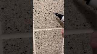 Grout Pen Color Change Black Grout is better [upl. by Adnerak]