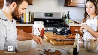 Double Chocolate Chip Protein Waffles Recipe  Feeding the Frasers [upl. by Cointon]