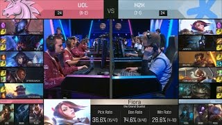 UOL vs H2K Highlights  UNICORNS OF LOVE vs H2K GAMING  EU LCS Week 5  SPRING 2016 [upl. by Adda]