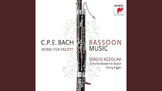 Concerto for Bassoon in A Minor Wq 16 I Allegro assai [upl. by Elem]