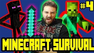 Minecraft Survival Bölüm 4  Enderman Savaşı  1102  w Gitaristv w TEO w Eso [upl. by Serg]