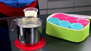 Yoghurt maker BAMBINI 6 containers with thermal insulating bag [upl. by Levon131]