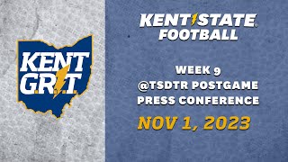 Kent State Football Postgame Press Conference 11123 [upl. by Nrobyalc969]