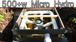 AWESOME WATER POWER 500w Hydro Electric Off Grid System [upl. by Jay965]